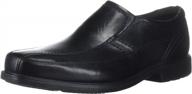 rockport mens style leader black men's shoes for loafers & slip-ons logo