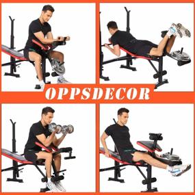 img 1 attached to Transform Your Home Gym With OppsDecor Multi-Function Adjustable Weight Bench - Perfect For Strength Training And Incline Workouts