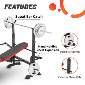 img 2 attached to Transform Your Home Gym With OppsDecor Multi-Function Adjustable Weight Bench - Perfect For Strength Training And Incline Workouts