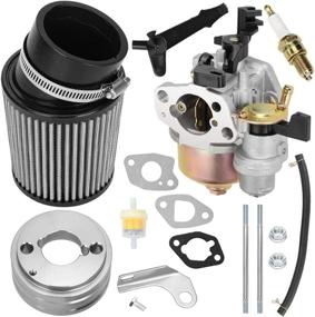 img 4 attached to 🚀 FVRITO High Performance Racing Upgraded Carburetor Carb Air Filter Adapter Kit for Hemi Predator 212cc 196cc 6.5HP Coleman CT200U Trail CT200U-EX BT200X Doodle Bug KT196 Baja MB200 Mini Bike Go Kart - Ultimate Power Boost and Improved Performance!