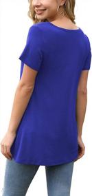 img 1 attached to Stylish And Comfortable: AWULIFFAN Women'S Loose Fit Summer Tunic Tops With Button Up Design