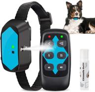 🐶 citronella bark collar with remote control: stop dog barking, waterproof anti bark device, no electric shock - three modes bark control logo