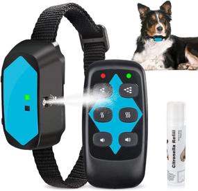 img 4 attached to 🐶 Citronella Bark Collar with Remote Control: Stop Dog Barking, Waterproof Anti Bark Device, No Electric Shock - Three Modes Bark Control