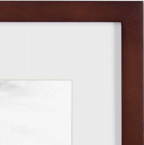 img 1 attached to Create A Customizable Wall Display With DesignOvation'S Walnut Brown Photo Frame Set - Pack Of 4