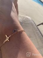 img 1 attached to 🎁 NanMuc Handmade Dainty Anklet: Rose Gold Plated with Anchor, Butterfly, Cross, Heartbeat Beads - Adjustable Foot Chain for Stylish Women: A Perfect Girlfriend, Friendship Gift review by Marcos Olvera