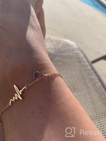 img 3 attached to 🎁 NanMuc Handmade Dainty Anklet: Rose Gold Plated with Anchor, Butterfly, Cross, Heartbeat Beads - Adjustable Foot Chain for Stylish Women: A Perfect Girlfriend, Friendship Gift