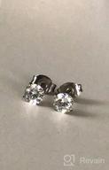 img 1 attached to Hypoallergenic Titanium Stud Earrings For Women - Milacolato G23 Titanium Earrings With Excellent-Cut Cubic Zirconia, Ideal For Sensitive Ears And Girls, Implant Grade Materials For Comfortable Wear review by Jamie Prezant