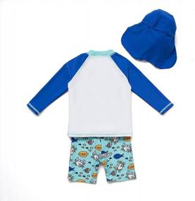 img 3 attached to BONVERANO Baby Boys Раздельный купальник, Рашгард с защитой от солнца UPF 50+