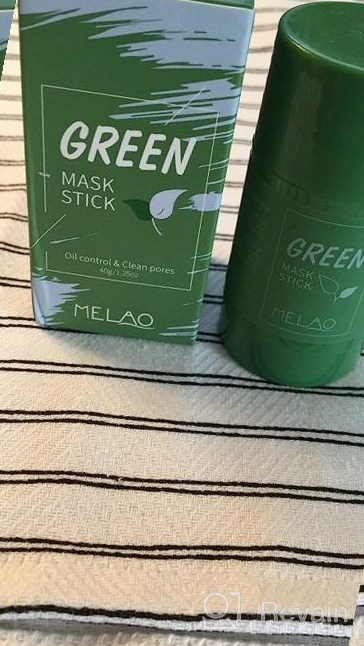 img 1 attached to Green Tea Mask Stick For Deep Pore Cleansing And Blackhead Removal With Extracts, Moisturizing And Purifying Effects For All Skin Types - Pack Of 2 For Men And Women review by Curtis Sherman