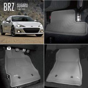 img 3 attached to Custom Fit Kagu Floor Mat (Black) for 2015-2021 Subaru WRX/ WRX STI - 1st Row 2nd Row by 3D MAXpider