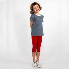 img 3 attached to 👧 Mightly Kids Clothing Cropped Leggings - Girls' Leggings