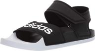 adidas womens adilette sandal white women's shoes : athletic logo