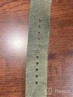 img 1 attached to Extra Large Olive Nylon Replacement Watch Band By CARTERJETT - Compatible With Apple Watch Series 8/7/6/5/4/3/2/1 & SE - 45Mm/44Mm/42Mm XXL Army Green Sport Strap review by Dewey Galyon