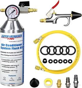img 4 attached to 🔧 AC Flush Kit - AutoWanderer Tool for Efficiently Cleaning A/C Line Flush R134a R12 R22 R410a R404a - Canister Gun Set Included