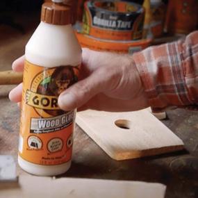 img 2 attached to Pack Of 1 Natural Wood Color 8 Ounce Bottle Gorilla Wood Glue