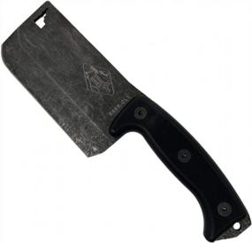img 4 attached to Rugged ESEE Expat Cleaver Knife With Black G10 Handle - Top Choice For Outdoor Adventurers
