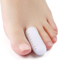 12 шт. защитных колпачков для пальцев ног для женщин и мужчин - облегчение боли от мозолей, волдырей и вросших ногтей на ногах (размеры обуви 6-11) логотип