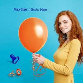 img 2 attached to Get The Party Started With 100 12 Inch Latex Balloons By KINBON – Perfect For Any Celebration!