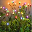 solar starburst garden lights with swaying motion, color changing rgb outdoor decorative lighting for yard, patio, pathway decoration - pack of 2 by tonulax logo