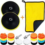 tpe buffing polishing pad kit: 22 pcs 3 inch car foam drill and wool polishing pads with m14 drill adapter and buffing wheel for drill - 22pc set логотип