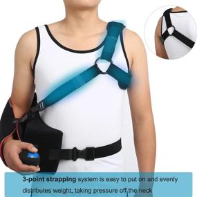 img 2 attached to Effective Shoulder Support: Universal Abduction Sling With Adjustable Strap And Exercise Ball For Injury Recovery And Immobilization