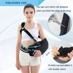 img 1 attached to Effective Shoulder Support: Universal Abduction Sling With Adjustable Strap And Exercise Ball For Injury Recovery And Immobilization