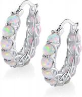 stunning 18k white gold plated cz diamond hoop earrings for women and men logo