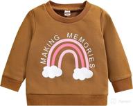 newborn sweatshirt crewneck pullover activewear apparel & accessories baby boys : clothing logo