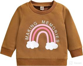 img 4 attached to Newborn Sweatshirt Crewneck Pullover Activewear Apparel & Accessories Baby Boys : Clothing