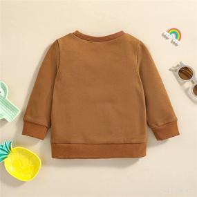 img 2 attached to Newborn Sweatshirt Crewneck Pullover Activewear Apparel & Accessories Baby Boys : Clothing