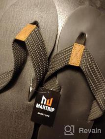 img 5 attached to Experience Ultimate Comfort With MAIITRIP Men'S Soft Flip Flops In Sizes 7-15