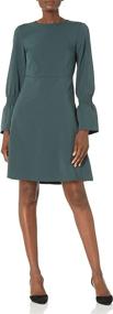 img 4 attached to Amazon Brand Womens Stretch Gathered Women's Clothing ~ Dresses