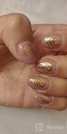 img 1 attached to 30-Sheet Gold/Silver Nail Art Decals: Butterfly, Lace Flower, Dream Catcher & Feather Designs! review by Alejandro Wolf