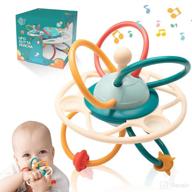 👶 baby teething toys: rattle, sensory teether, and hand catching ball for babies 0-12 months логотип