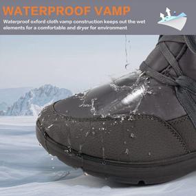 img 2 attached to Warm, Comfortable And Stylish: HARENCE Womens Snow Boots With Fur Lining And Waterproof Design