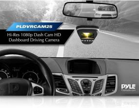 img 3 attached to 📸 Pyle PLDVRCAM25 - 1080p HD Dash Cam with Night Vision for Cars and Vehicles - Secure Window Mount for Discreet Recording of Images and Videos