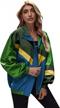 women's lightweight color block zip up windbreaker jacket coat patchwork sport outerwear by sweatyrocks logo