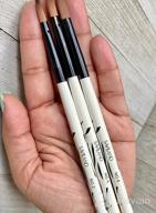 img 1 attached to 3Pcs Kolinsky Acrylic Brush Set For 3D Nail Art - Size 2/4/6 With Zebra Handle & Acrylic Powder For Carving, Extension & Designing. review by Kevin Swier