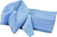 🧼 premium cleaning microfiber towels by detailer's preference - 350 gsm, 16x16 blue, 12-pack логотип