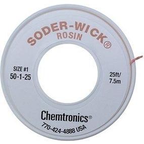 img 1 attached to Chemtronics 50 1 25 SODER WICK Rosin Desoldering