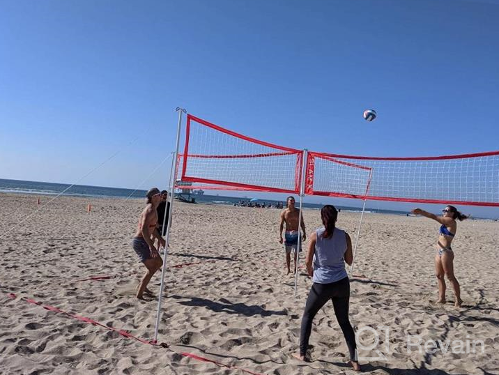 img 1 attached to 4 Way Volleyball Set For Kids And Adults - GoSports Slam X Ultimate Backyard & Beach Game review by Yoganand Stradley