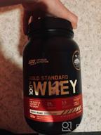 img 1 attached to Optimum Nutrition's Vanilla Ice Cream Gold Standard Whey Protein Powder, 2lb - May Vary in Packaging review by Agung Baraya ᠌