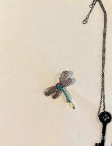 img 5 attached to 🐉 Coraline Dragonfly Necklace Set with Hair Clip | Horror Movie Cartoon Cosplay Accessories | Skull Collar Key Necklace for Women and Girls | Jewelry Gift with Enhanced SEO