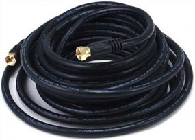 img 2 attached to Обеспечьте беспрепятственное подключение с помощью 25-футового коаксиального длинного соединительного кабеля RG6 от IMBPrice в черном цвете