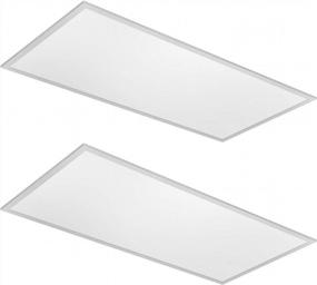 img 4 attached to Upgrade Your Space With FAITHSAIL 2X2 LED Troffer Lights - High-Efficiency, High-Illumination Flat Panel Ceiling Lights For Offices And Retail Locations - 2 Pack