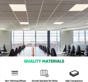 img 2 attached to Upgrade Your Space With FAITHSAIL 2X2 LED Troffer Lights - High-Efficiency, High-Illumination Flat Panel Ceiling Lights For Offices And Retail Locations - 2 Pack