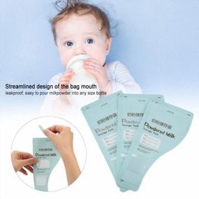 img 3 attached to Jadeshay Контейнер для сухого молока - 30 шт. Портативные пакеты для хранения детского сухого молока BPA Free Одноразовые пакеты для сухого молока