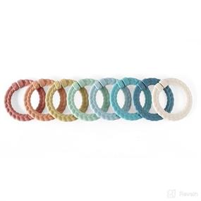 img 3 attached to 🌈 Itzy Ritzy Linking Ring Set: 8 Braided, Rainbow-Colored Rings for Car Seats, Strollers & Activity Gyms