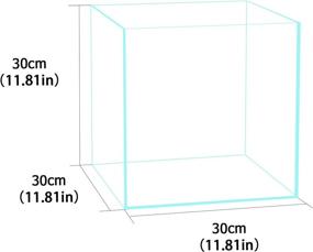 img 2 attached to Fzone Rimless Low Iron Fish Tank Nova Clear Ultra-White 45° Mitered Edges Translucent Glass Anata Series Aquarium with Black Foam Leveling Mat (S30C, 7GAL)