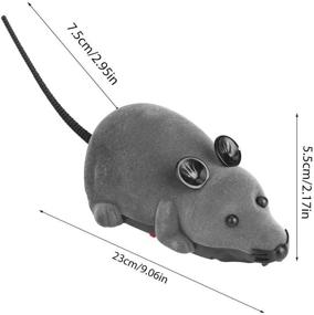 img 3 attached to Wireless Remote Control Mouse Pet Toy - Fun Novelty Gift For Cats & Dogs (Brown)
